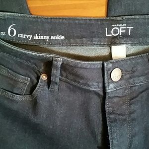 Loft- curvy skinny ankle jean